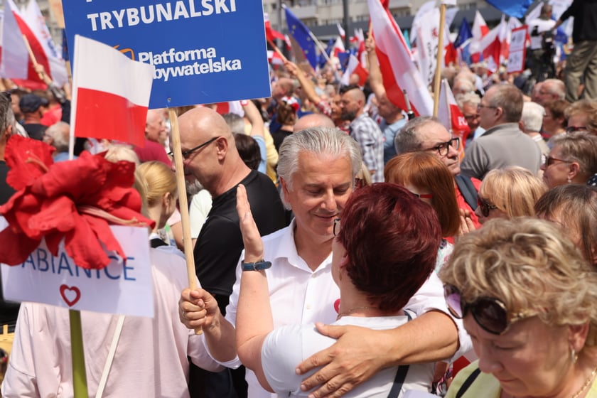 Wiec Donalda Tuska we Wrocławiu