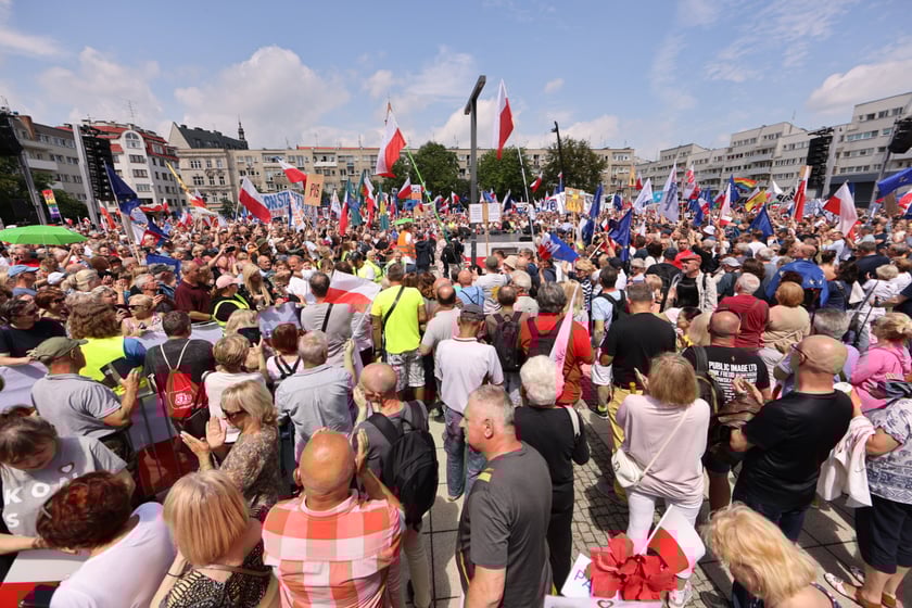 Wiec Donalda Tuska we Wrocławiu
