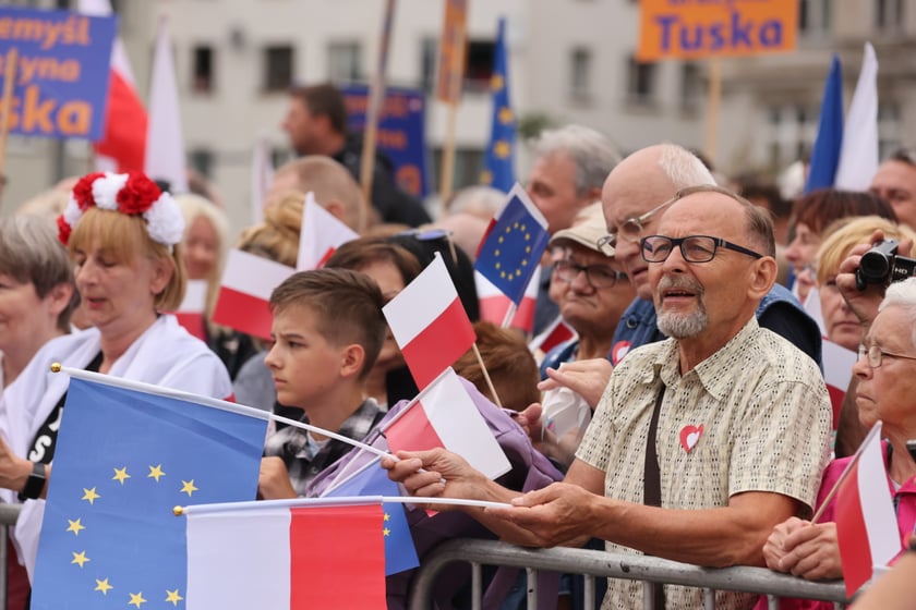 Wiec Donalda Tuska we Wrocławiu na Nowym Targu