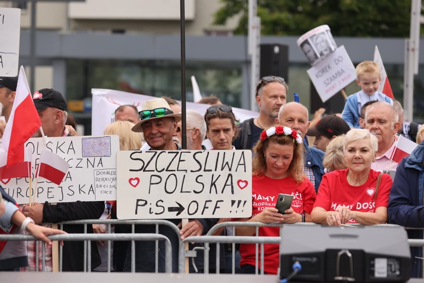 Wiec Donalda Tuska we Wrocławiu na Nowym Targu