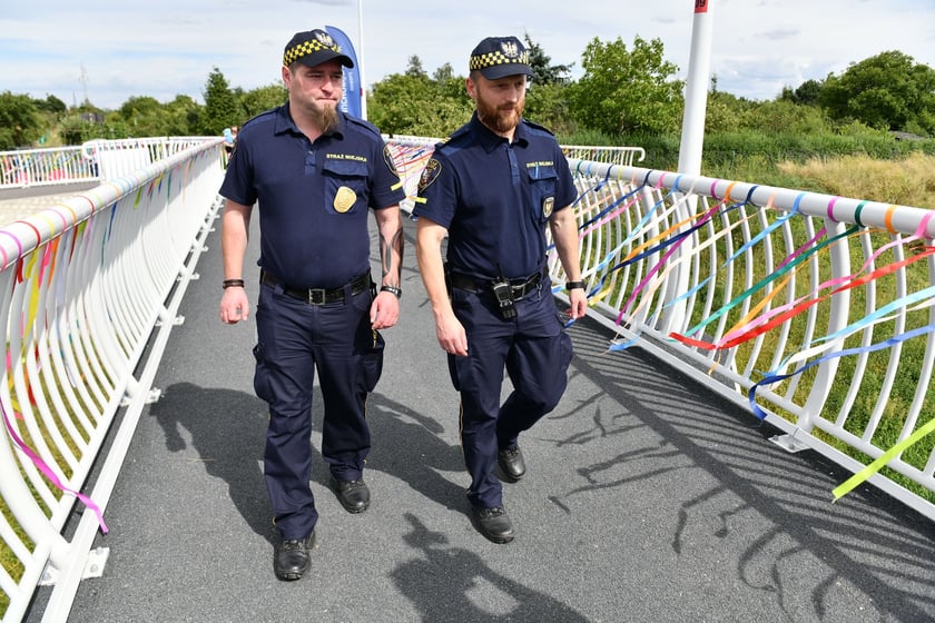 Piknik z okazji otwrcia kładki pieszo-rowerowej nad Ślęzą