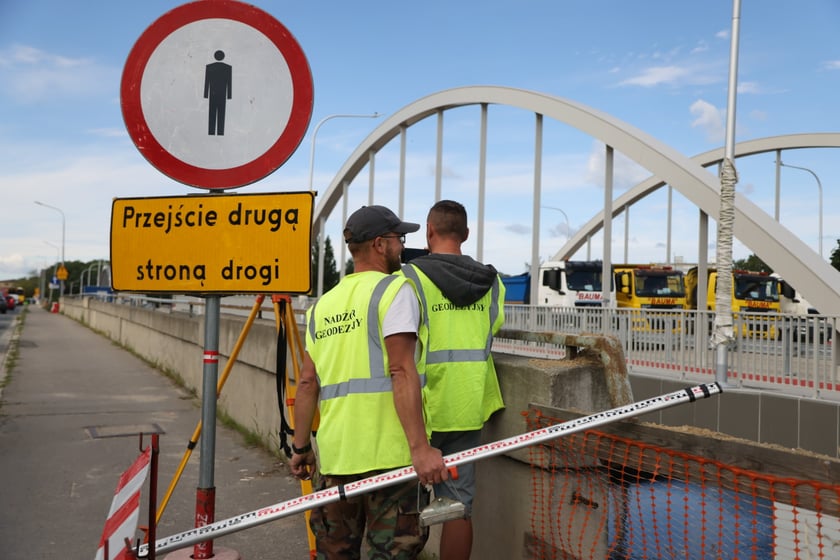Próby obciążeniowe na mostach Chrobrego, 8 sierpnia 2023
