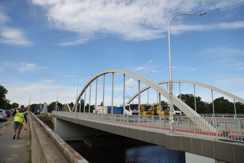 Próby obciążeniowe na mostach Chrobrego, 8 sierpnia 2023