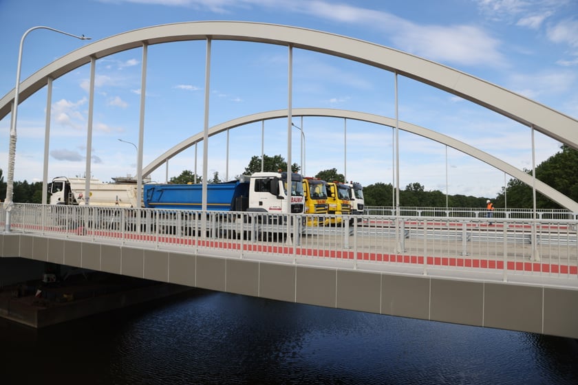 Próby obciążeniowe na mostach Chrobrego, 8 sierpnia 2023