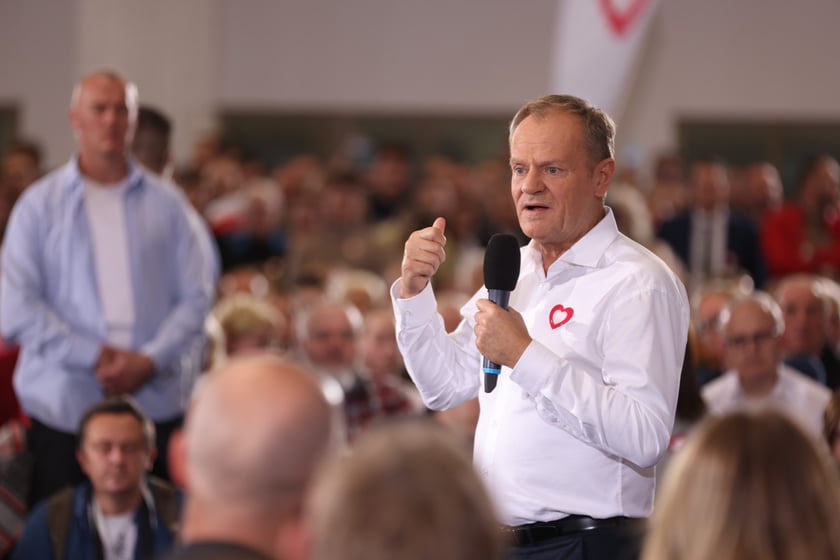 Spotkanie Donalda Tuska z wrocławianami w ZSP przy ul. Asfaltowej