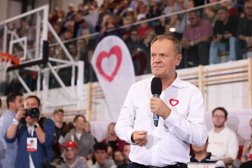 Spotkanie Donalda Tuska z wrocławianami w ZSP przy ul. Asfaltowej