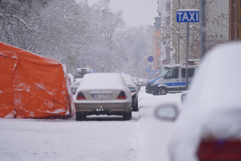 Miejsce zdarzenia na ul. Sudeckiej