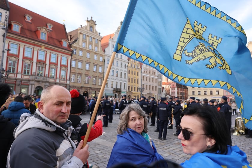 Uroczystości związane z drugą rocznicą wybuchu wojny w Ukrainie (24 lutego 2024)