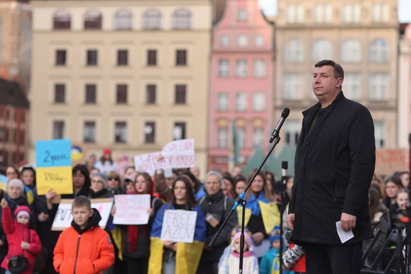 Uroczystości związane z drugą rocznicą wybuchu wojny w Ukrainie (24 lutego 2024)