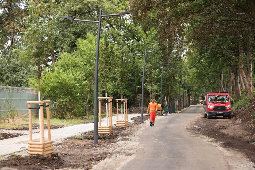 Promenada Krzycka w budowie w lipcu 2024