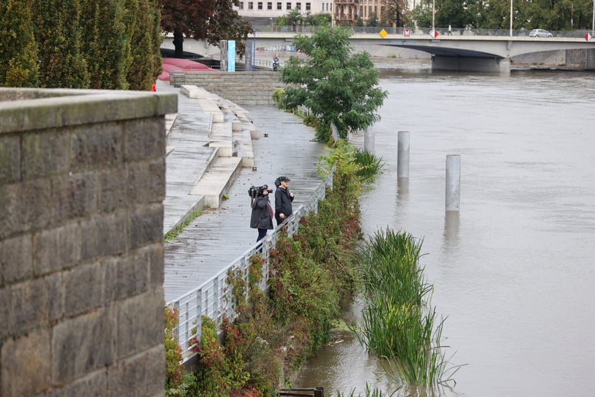 Widok na Odrę we Wrocławiu