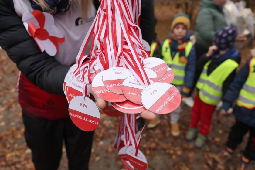 Bieg przedszkolaków z okazji Dnia Niepodległości