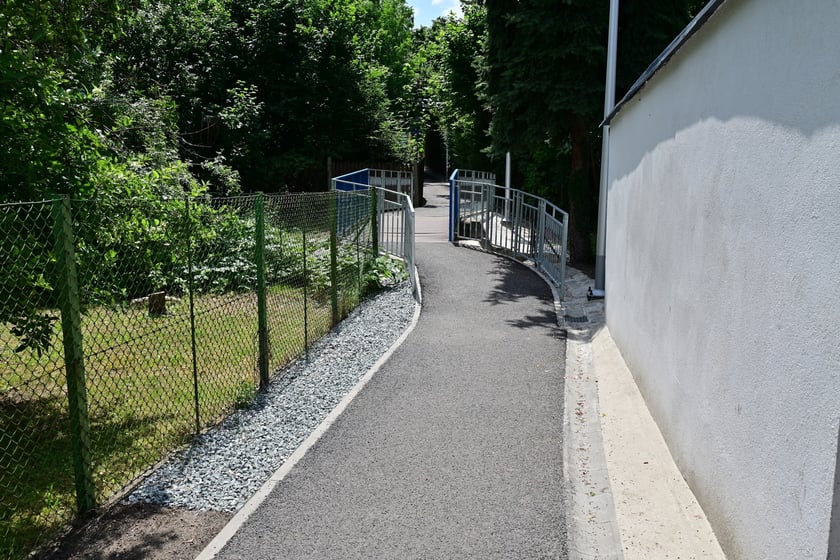 Czerwiec 2025 - przejście łączące Samborską ze Stanisławowską po remoncie