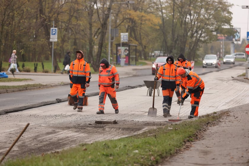 Ulica Balonowa na Gądowie w remoncie
