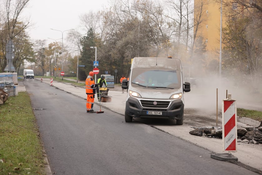 Ulica Balonowa na Gądowie w remoncie