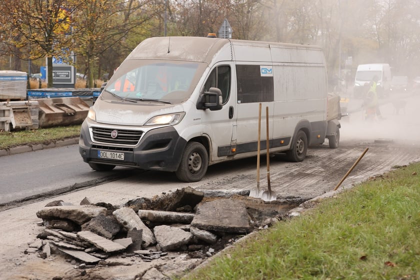 Ulica Balonowa na Gądowie w remoncie