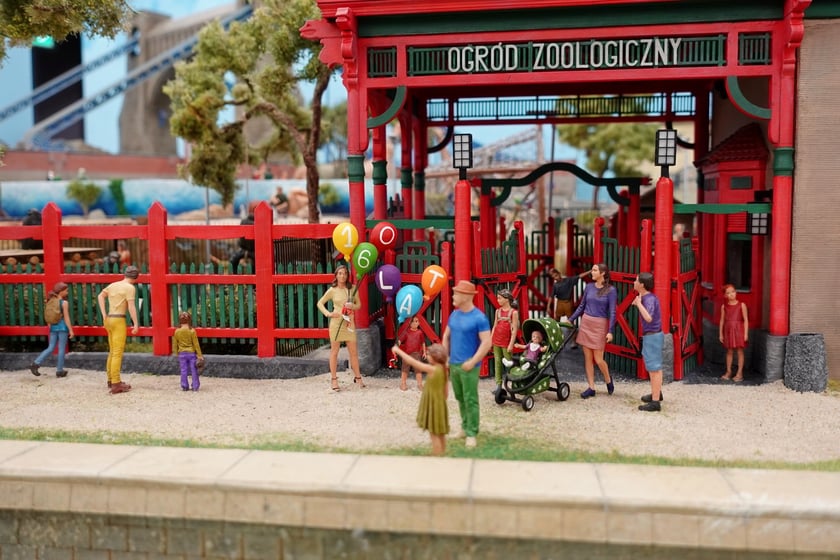 Miniaturowe ZOO w Kolejkowie, makieta