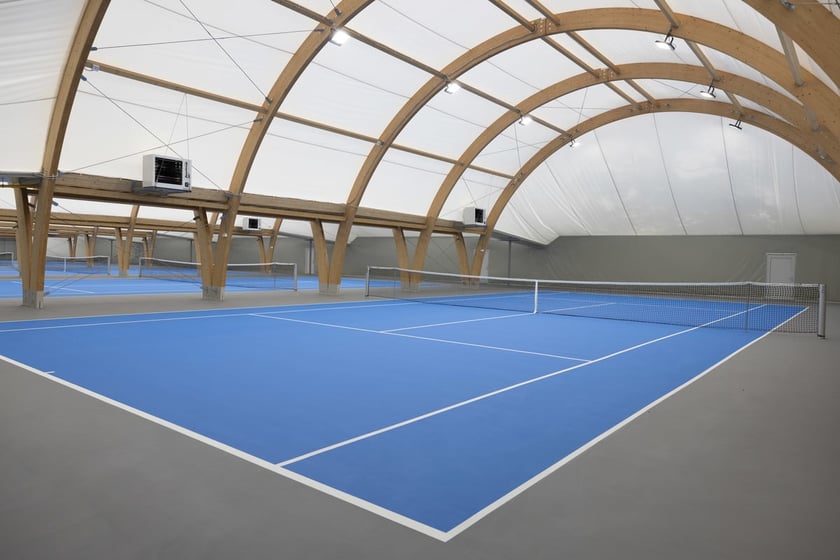 Hala tenisowa na Pułtuskiej w dniu otwarcia oficjalnego
