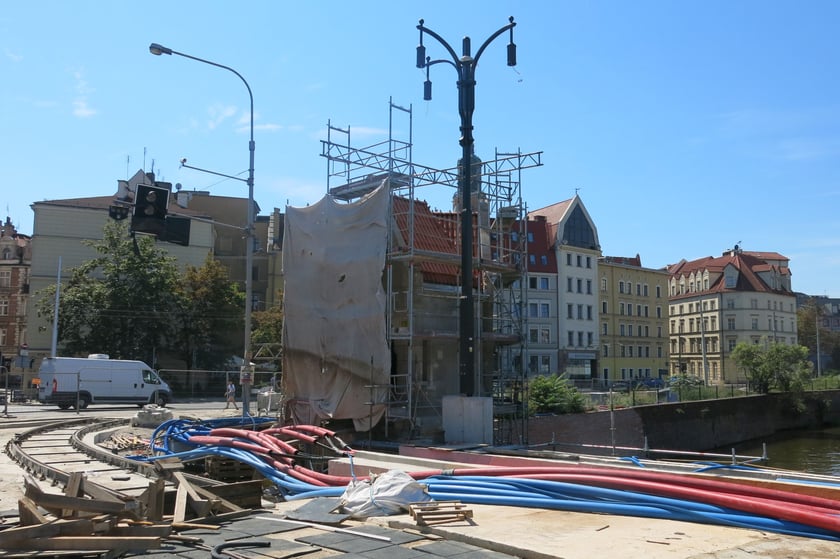 Remont mostów Pomorskich - sierpień 2022