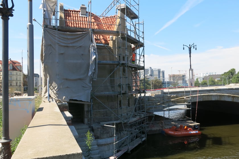 Remont mostów Pomorskich - sierpień 2022