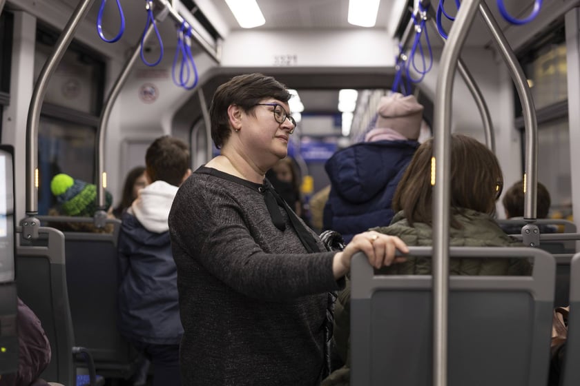 Uroczystość nadania imienia Moniki Jaworskiej tramwajowi wrocławskiego MPK