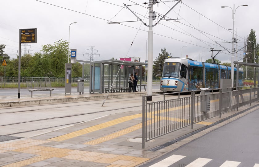 Przystanki na nowej trasie tramwajowej przez Szczepin i Popowice.