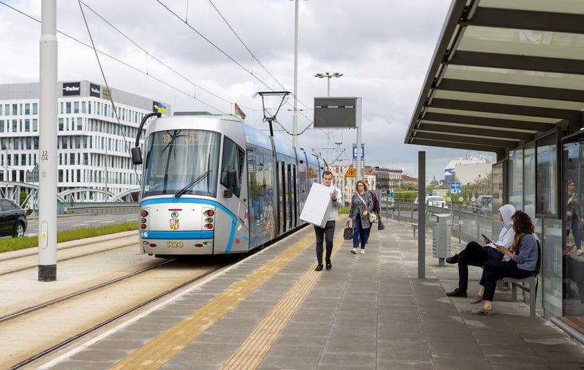 Przystanki na nowej trasie tramwajowej przez Szczepin i Popowice.