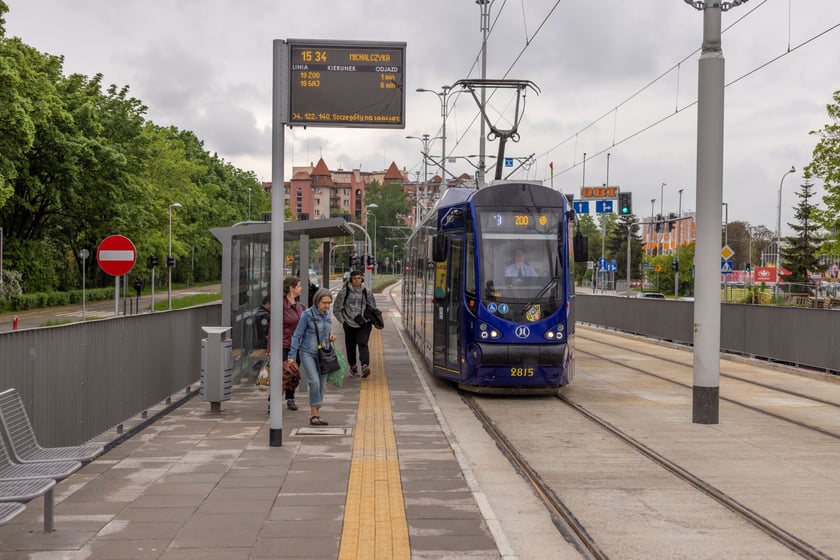 Przystanki na nowej trasie tramwajowej przez Szczepin i Popowice.