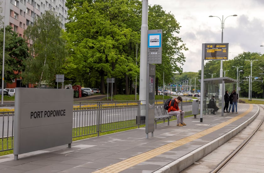 Przystanki na nowej trasie tramwajowej przez Szczepin i Popowice.