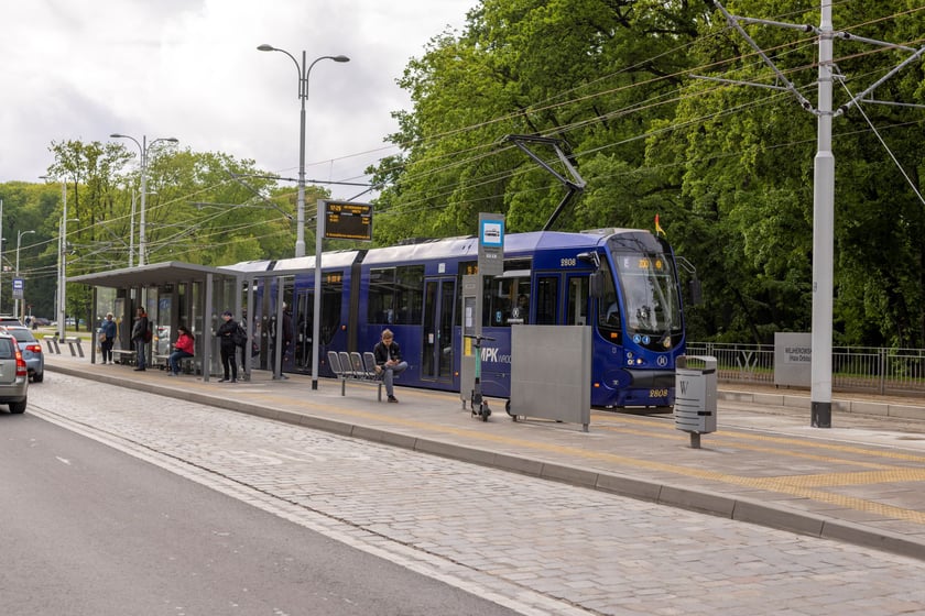 Przystanki na nowej trasie tramwajowej przez Szczepin i Popowice.