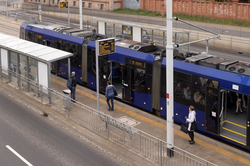 Przystanki na nowej trasie tramwajowej przez Szczepin i Popowice.