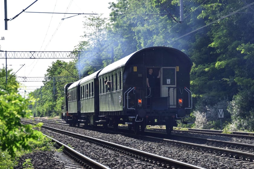 Historyczny pociąg na Dolnym Śląsku