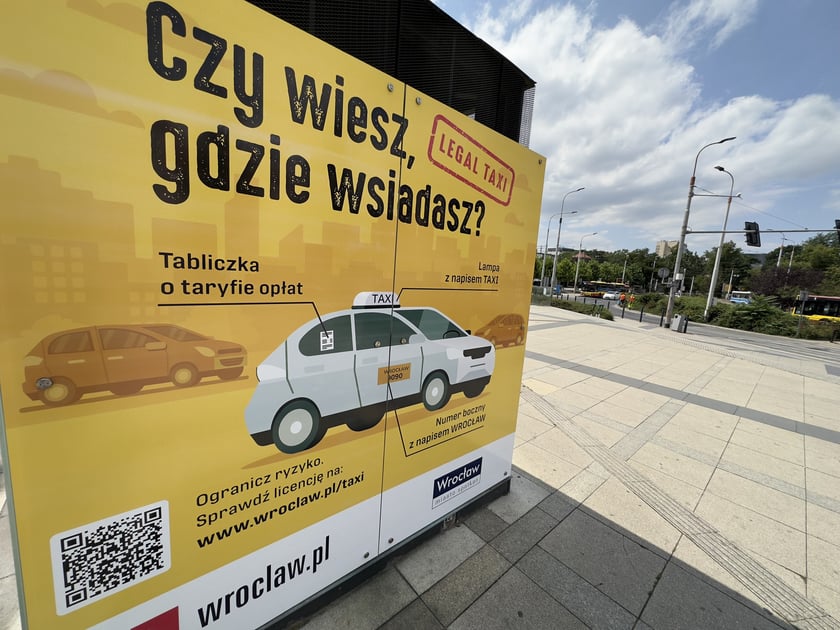 Kampania informacyjna programu "Legalna taksówka"