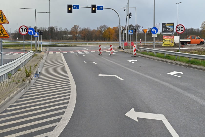 Obwodnica Leśnicy na dzień przed otwarciem.