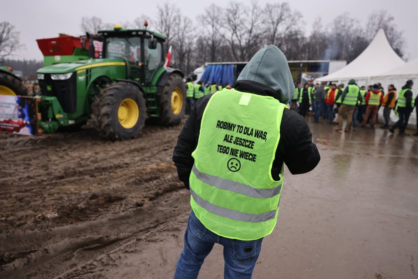 Protest rolników na drogach Dolnego Śląska 9 lutego
