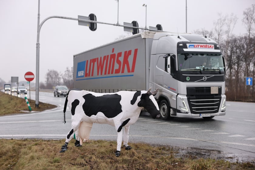 Protest rolników na drogach Dolnego Śląska 9 lutego
