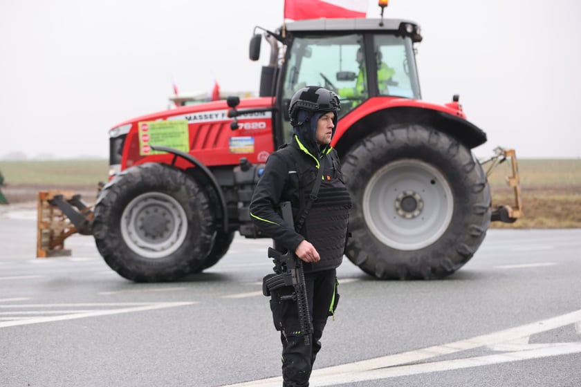 Protest rolników na drogach Dolnego Śląska 9 lutego