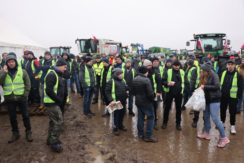 Protest rolników na drogach Dolnego Śląska 9 lutego