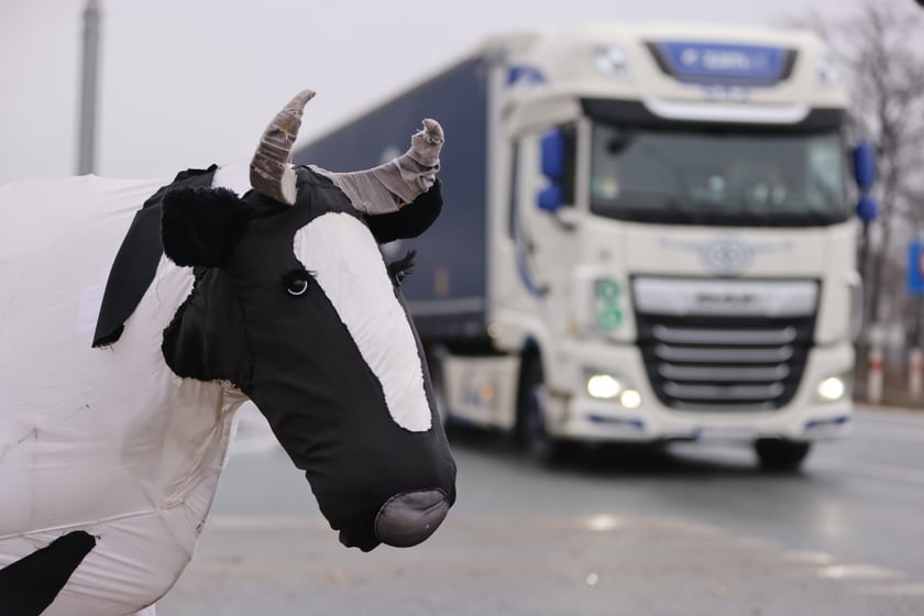 Protest rolników na drogach Dolnego Śląska 9 lutego
