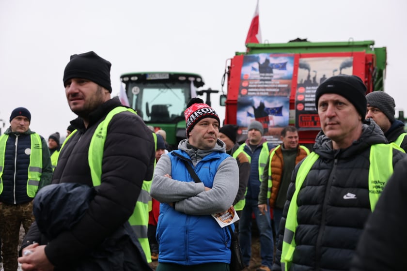 Protest rolników na drogach Dolnego Śląska 9 lutego