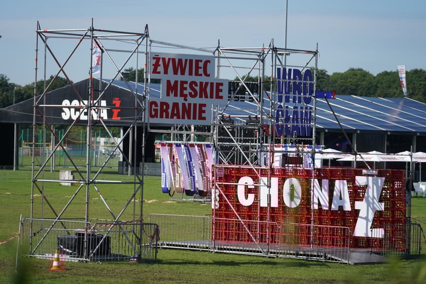 Przygotowania do Męskiego Grania na Polach Marsowych
