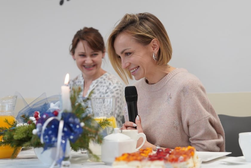 Anna Wyszkoni spotkała się z seniorami w Dziennym Domu Pomocy przy Skoczylasa 8 w Leśnicy