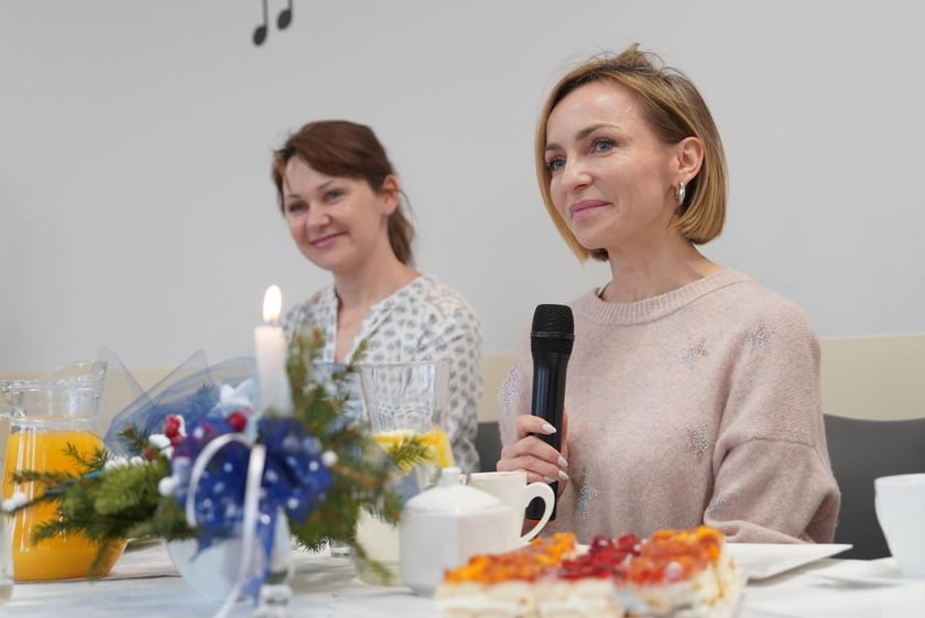 Anna Wyszkoni spotkała się z seniorami w Dziennym Domu Pomocy przy Skoczylasa 8 w Leśnicy