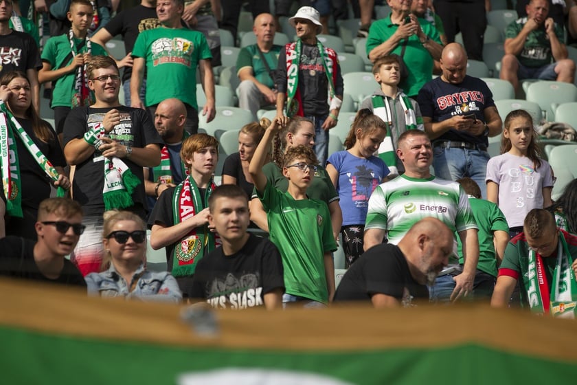 mecz Śląsk Wrocław  Lechia Gdańsk 10 września Tarczyński Arena Wrocław zdjęcia, galeria kibiców