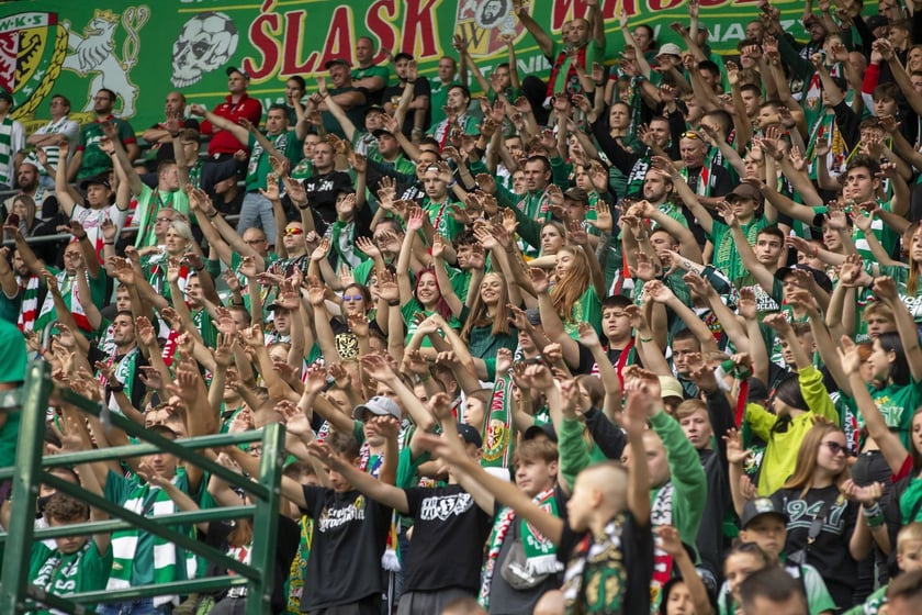 mecz Śląsk Wrocław  Lechia Gdańsk 10 września Tarczyński Arena Wrocław zdjęcia, galeria kibiców
