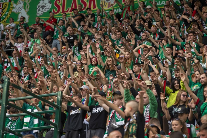 mecz Śląsk Wrocław  Lechia Gdańsk 10 września Tarczyński Arena Wrocław zdjęcia, galeria kibiców