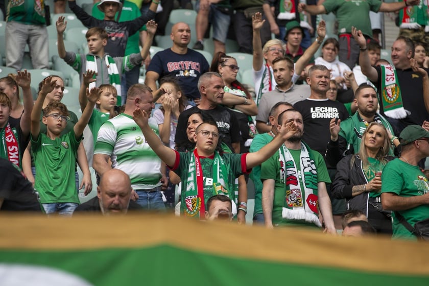 mecz Śląsk Wrocław  Lechia Gdańsk 10 września Tarczyński Arena Wrocław zdjęcia, galeria kibiców