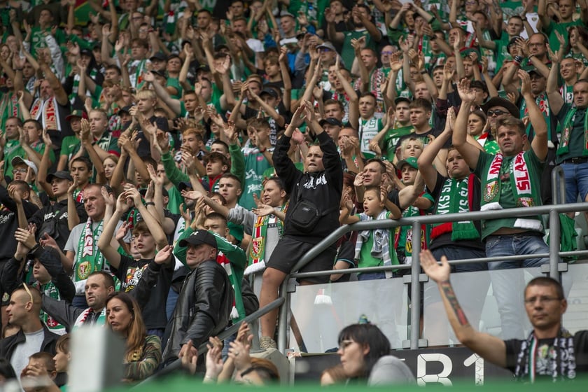 mecz Śląsk Wrocław  Lechia Gdańsk 10 września Tarczyński Arena Wrocław zdjęcia, galeria kibiców
