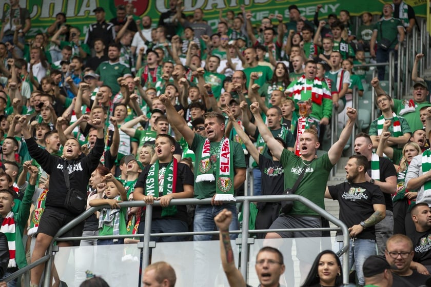 mecz Śląsk Wrocław  Lechia Gdańsk 10 września Tarczyński Arena Wrocław zdjęcia, galeria kibiców