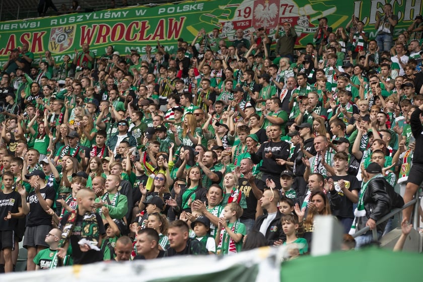 mecz Śląsk Wrocław  Lechia Gdańsk 10 września Tarczyński Arena Wrocław zdjęcia, galeria kibiców